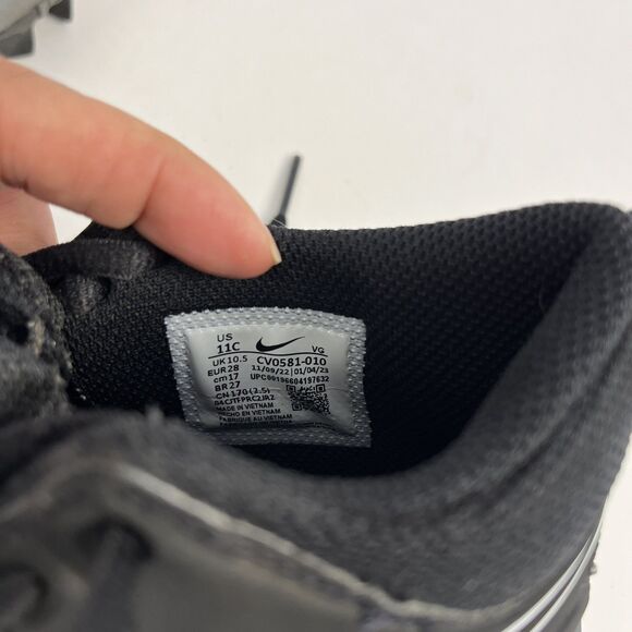 Nike Football Cleats Alpha Menace 3 Shark Youth Kids Size 11C Black - Picture 9 of 9